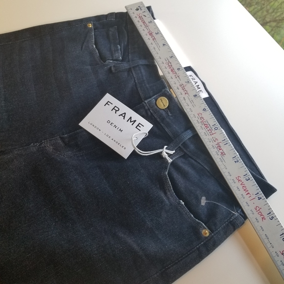 FRAME Le Skinny De Jeanne Asymmetrical Triangle B6 - Picture 4 of 8